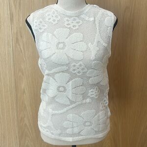 Zara Short Sleeve Floral Knit